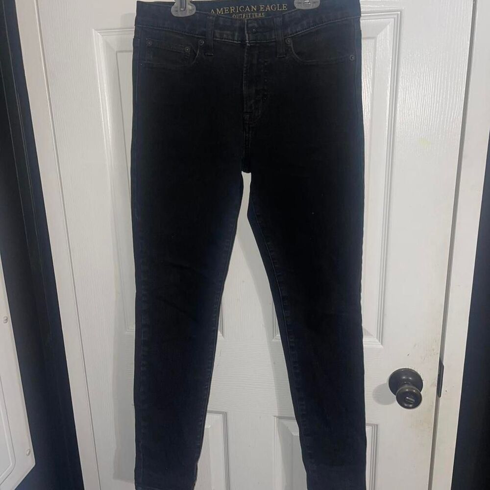 American Eagle Women's Black Jeans Size 4 Stretch